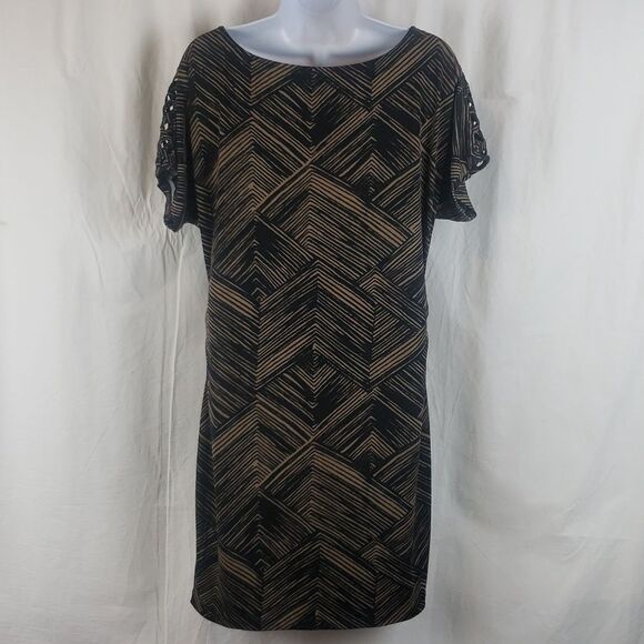 Banana Republic Medium Brown & Black Striped Dress - Picture 8 of 13